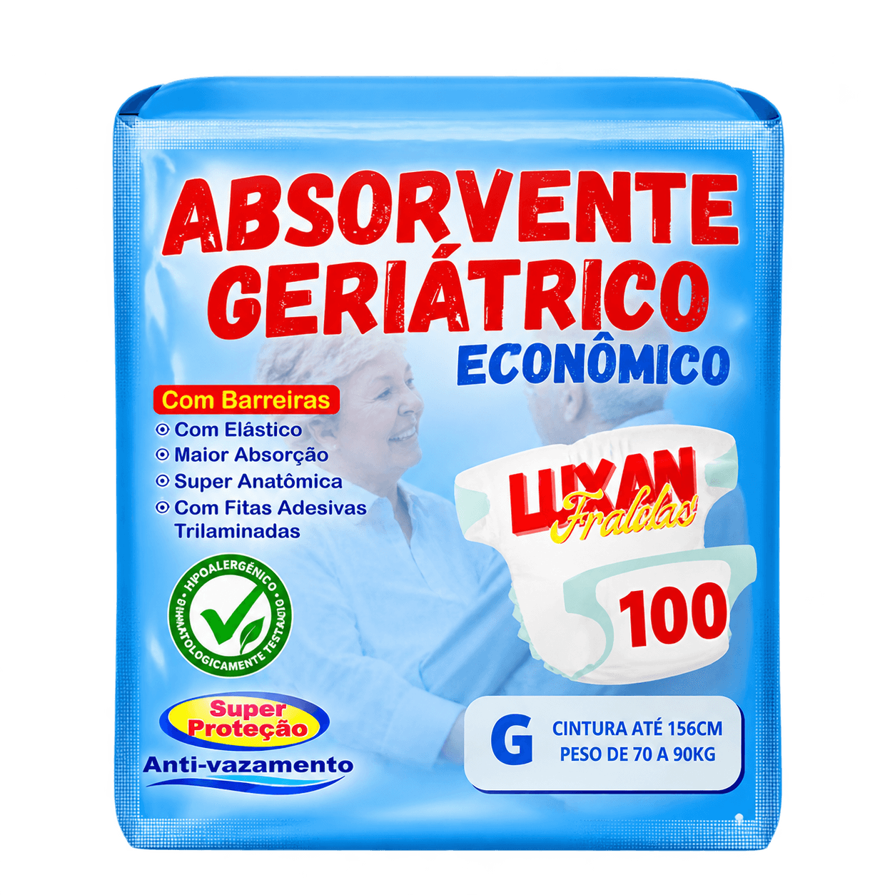 Embalagem Absorvente geriátrico econômico