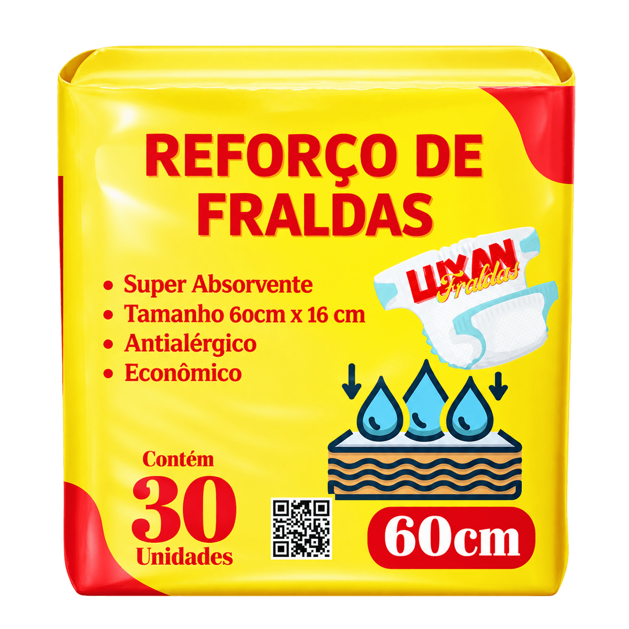 Embalagem Reforço das Fraldas